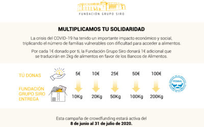 FUNDACIÓN GRUPO SIRO MOVILIZA A LA CIUDADANÍA PARA DONAR 500.000 KILOS DE ALIMENTOS BÁSICOS A LAS FAMILIAS MÁS AFECTADAS POR LA CRISIS DEL COVID19